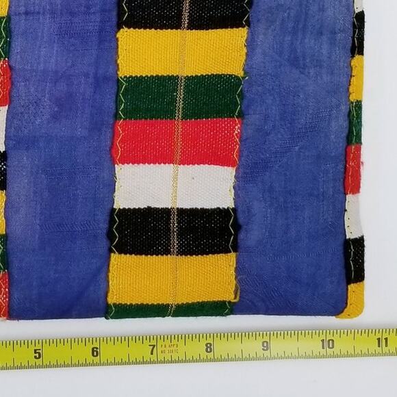 GAIA Empowered Women Woven Handbag African Ethnic Inspired Zip Top - Picture 5 of 6